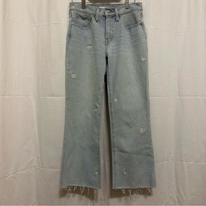 Lucky Brand Mid Rise Flower Boot Cut Jeans